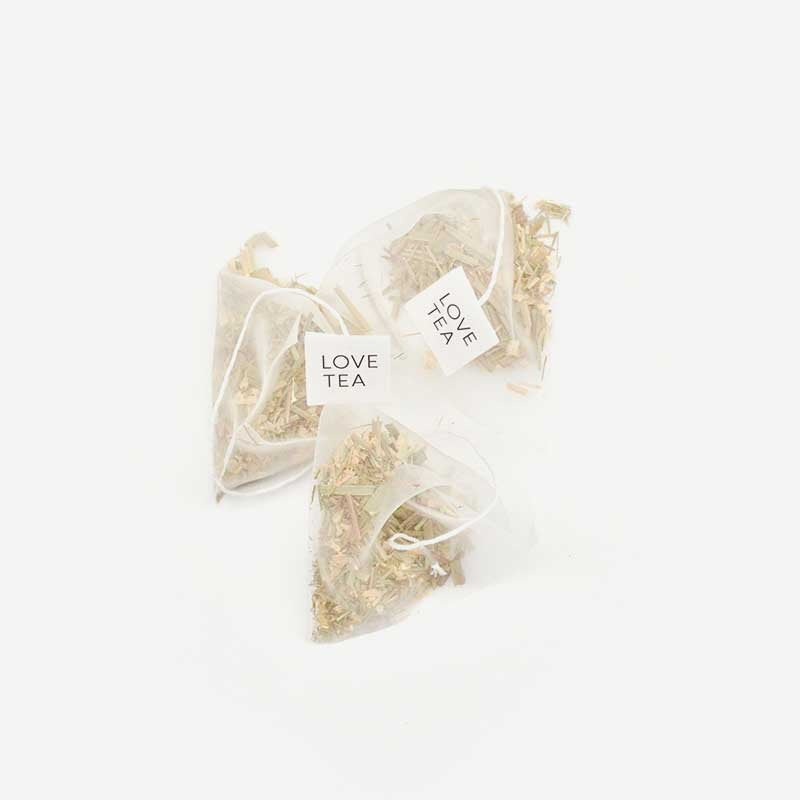 organic lemongrass and ginger love tea bags